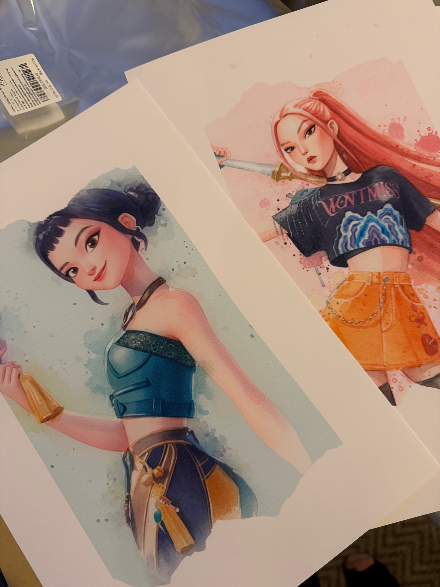 Watercolour KPOP Demon Hunters Prints