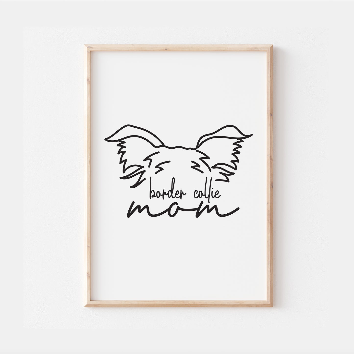 Border Collie Dog Mom Print