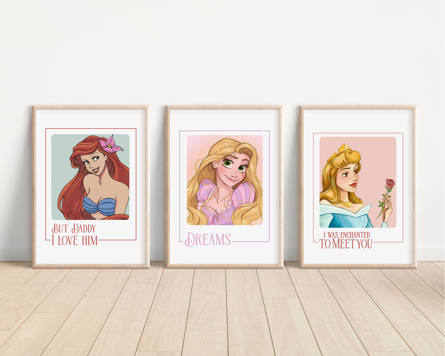 Disney Princesses Quote Kids Prints