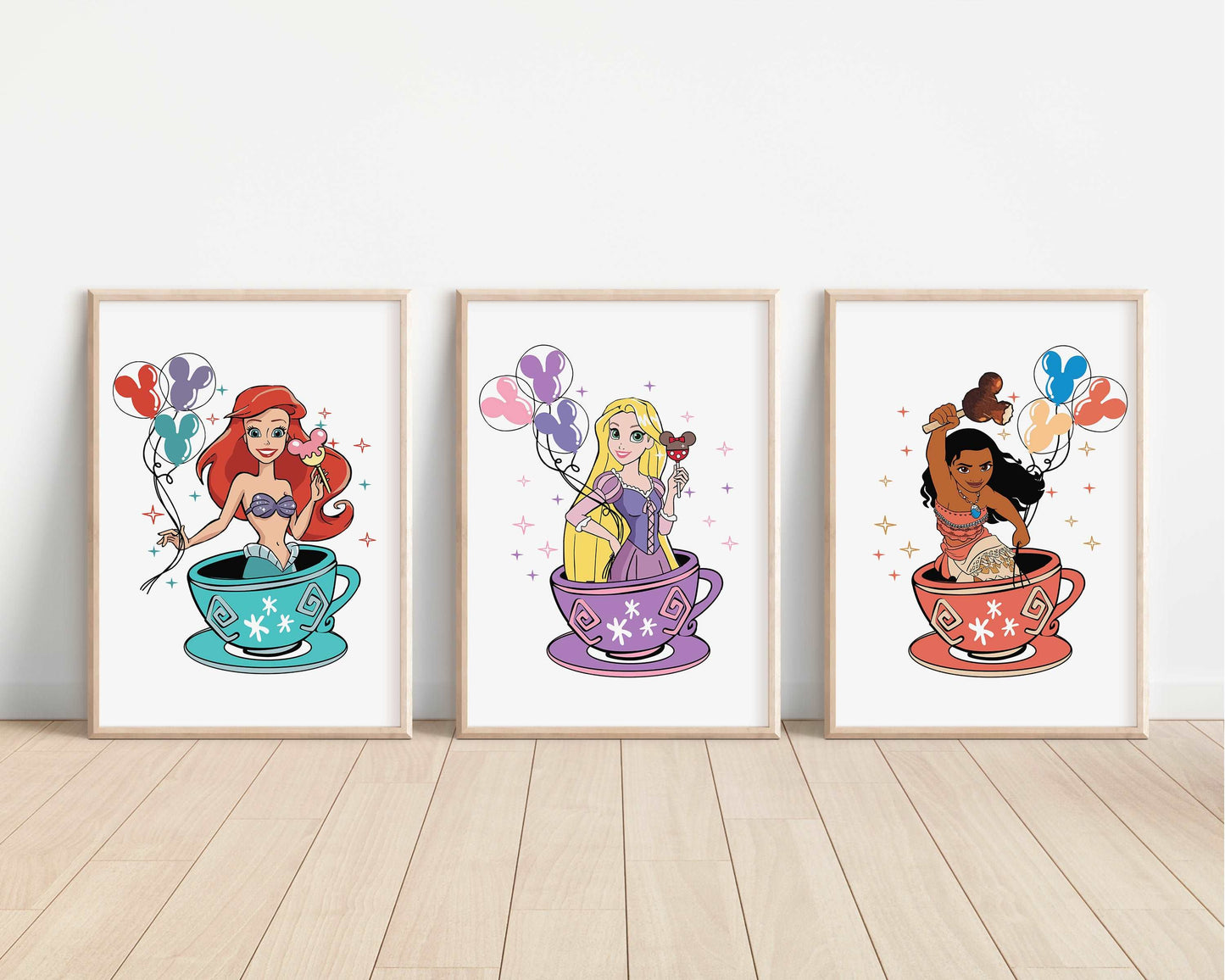 Princesses Teacup Prints