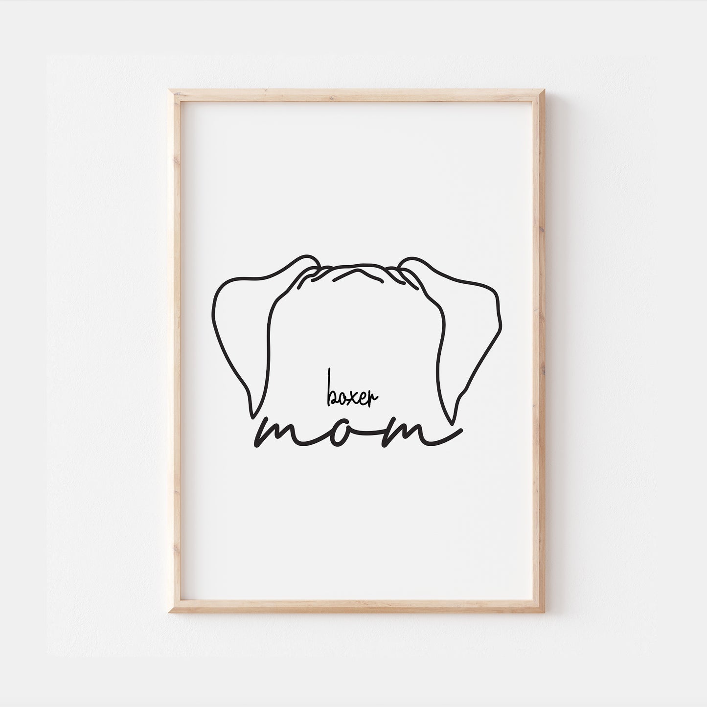 Boxer Dog Mom Print