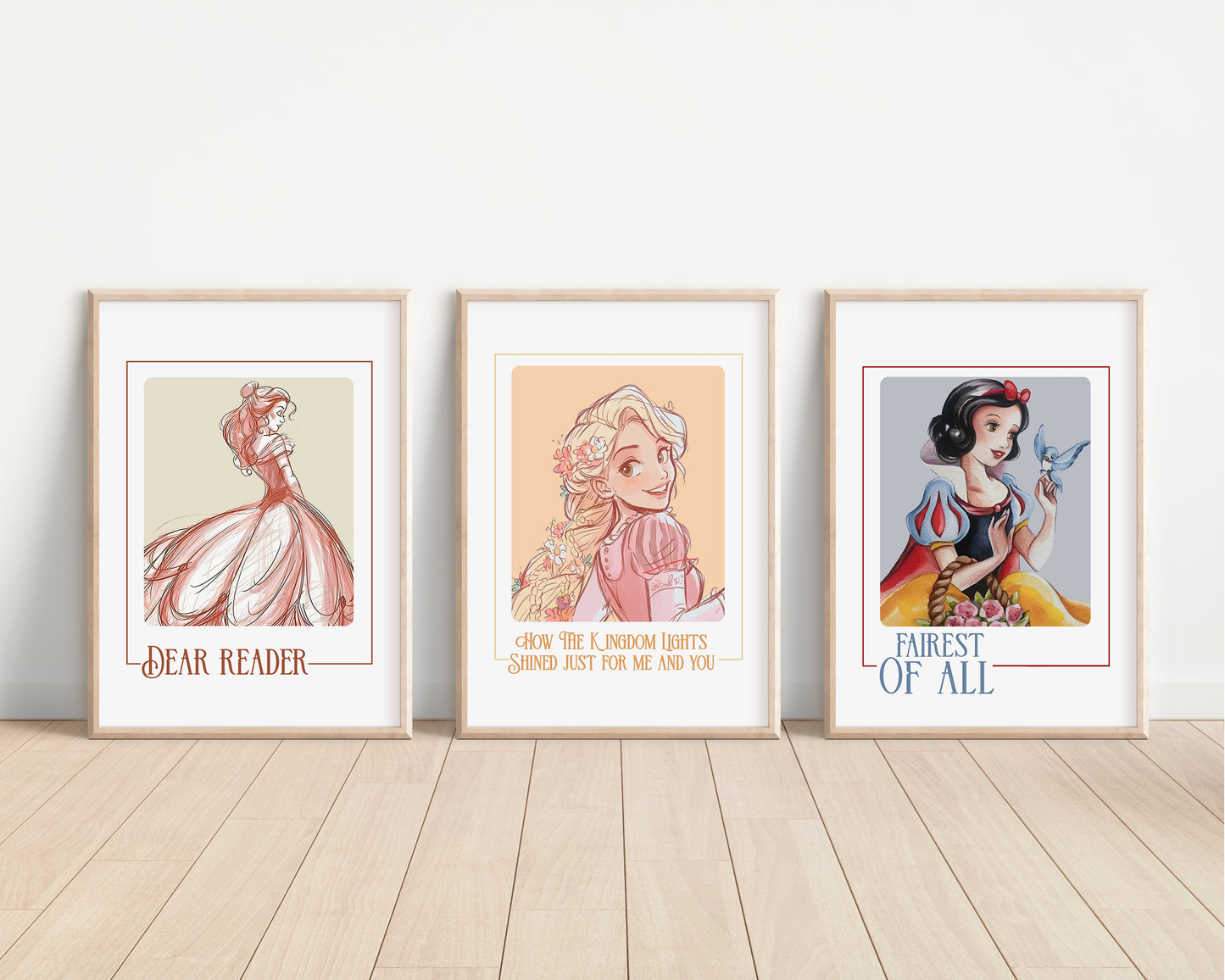 Disney Princesses Quote Kids Prints