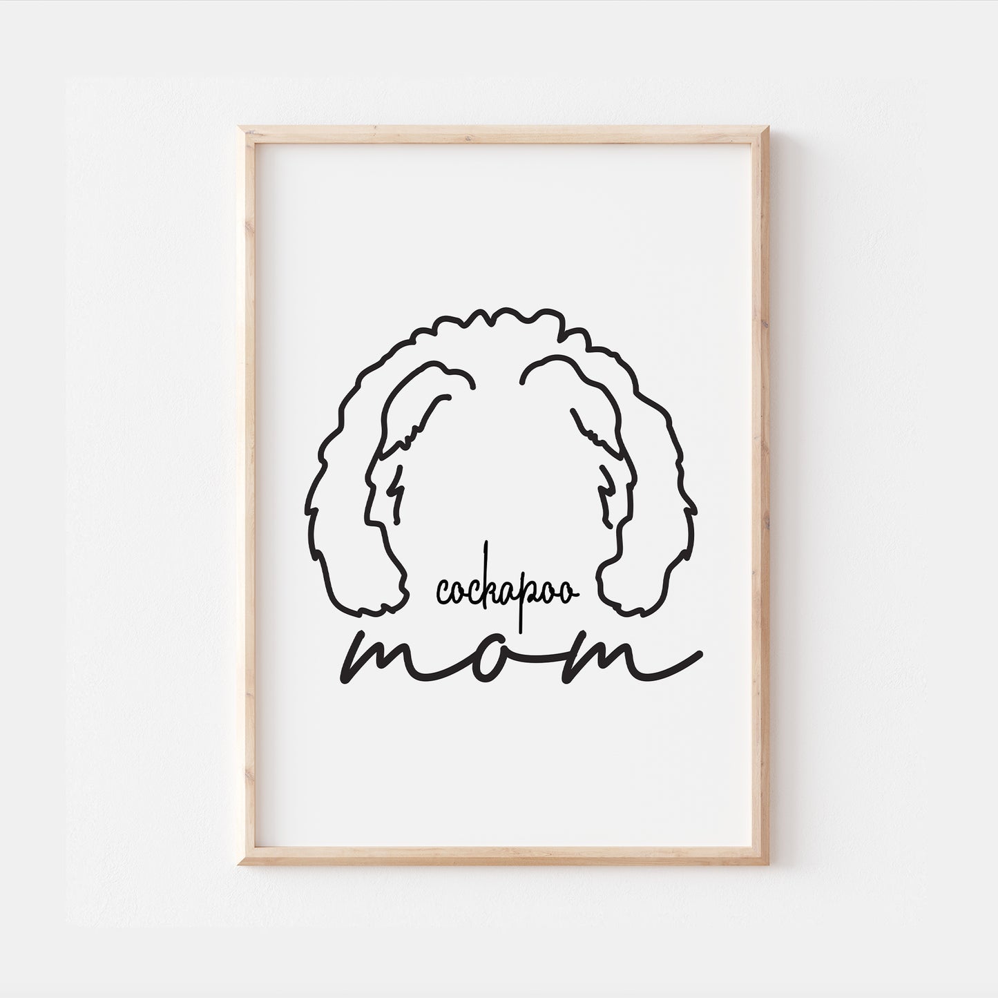 Cockapoo Dog Mom Print