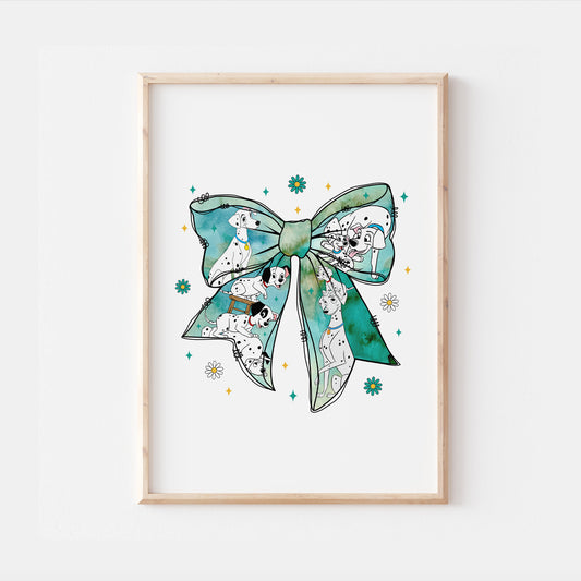 101 Dalmatians Bow Print