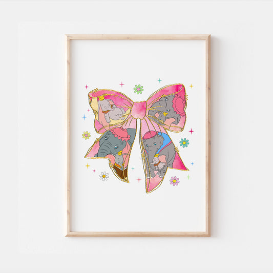 Dumbo & Jumbo Disney Bow Print