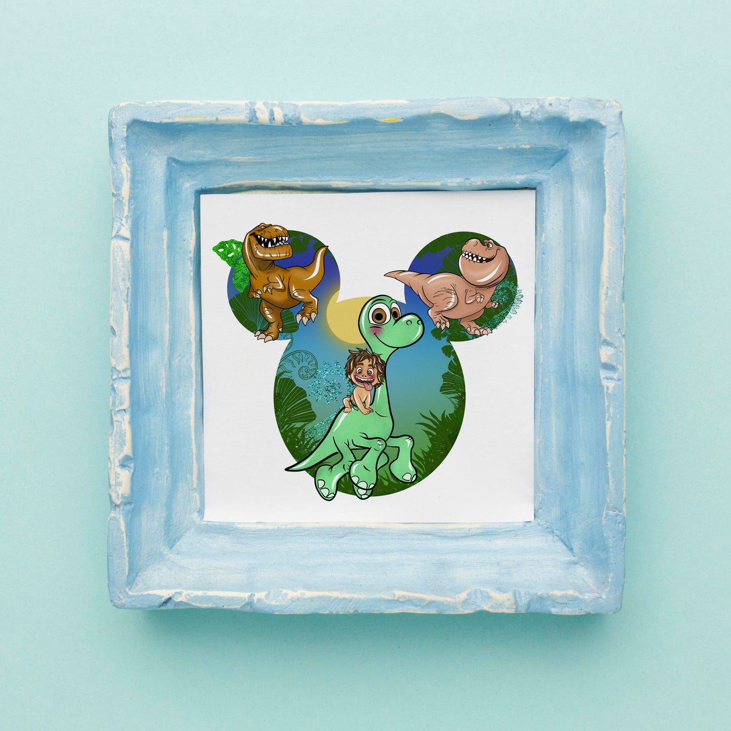 The Good Dinosaur Mickey Head Print