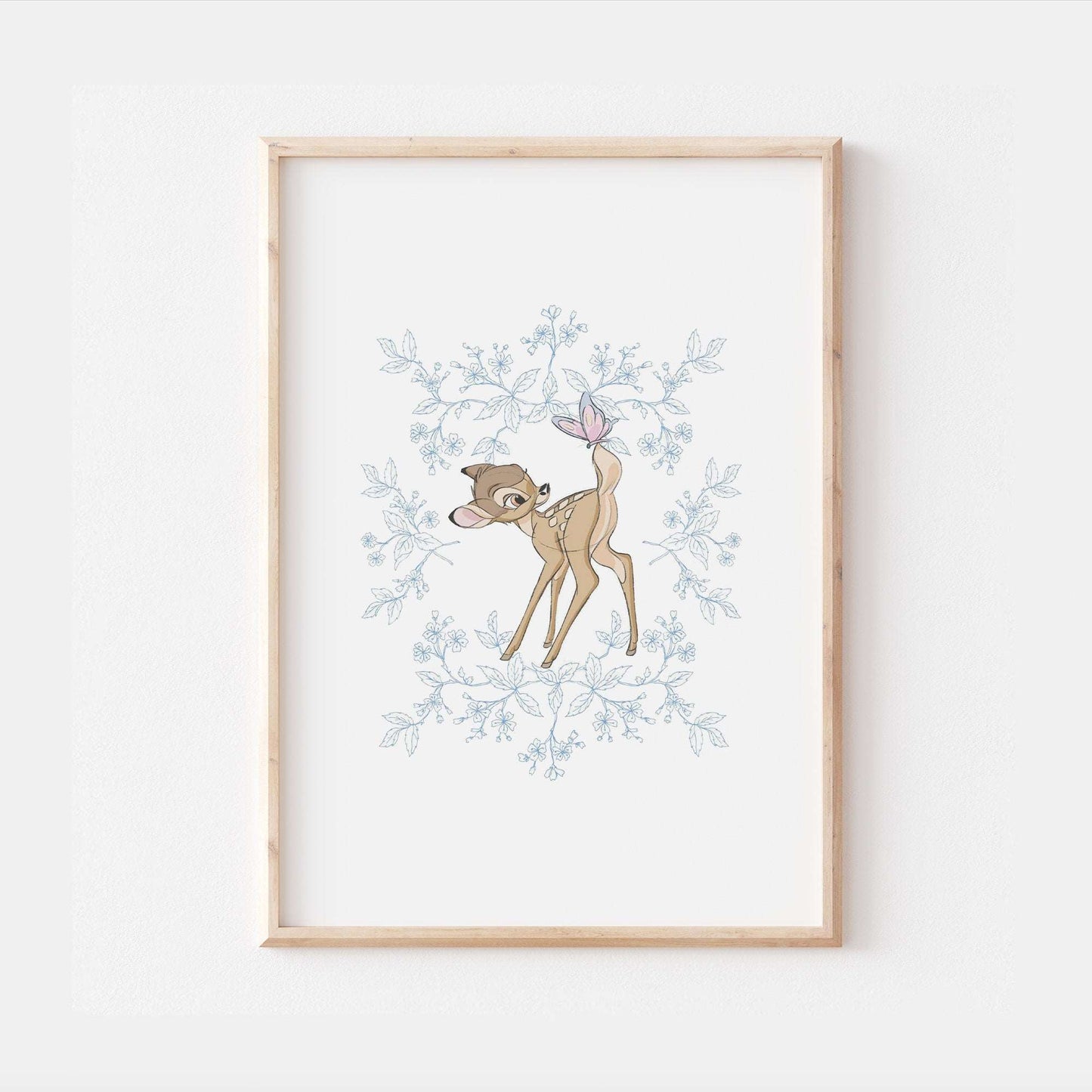Disney Bambi Print | Bedroom Quote Print Kids Children Babies Nursery Bedroom Art Wall Decor Doe Deer Thumper Flower Pixar