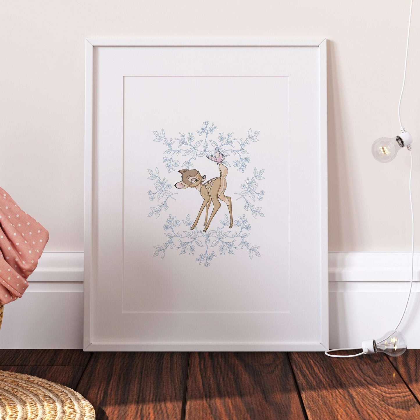 Disney Bambi Print | Bedroom Quote Print Kids Children Babies Nursery Bedroom Art Wall Decor Doe Deer Thumper Flower Pixar
