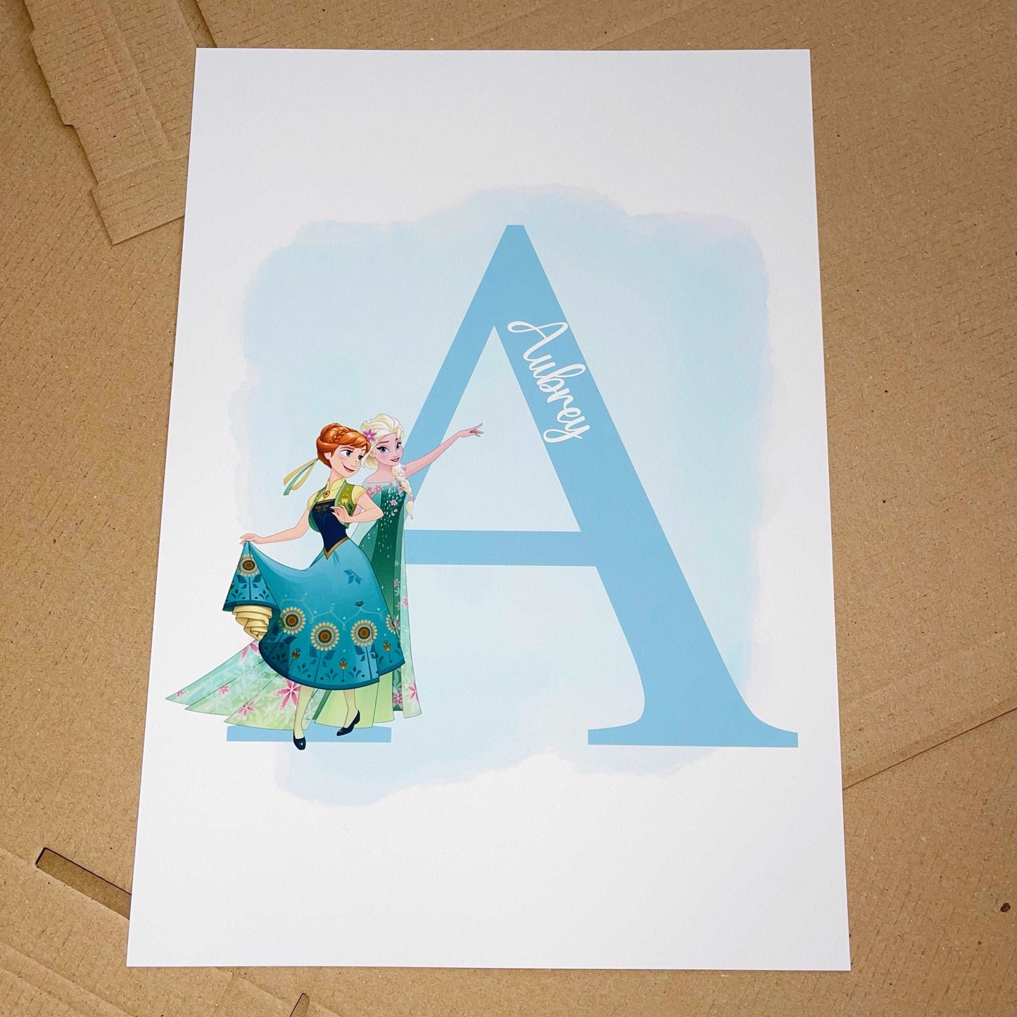Personalised Anna & Elsa Print | Frozen II Quote Pixar Disney Movie Kids Children Babies Nursery Bedroom Art Wall Decor Poster