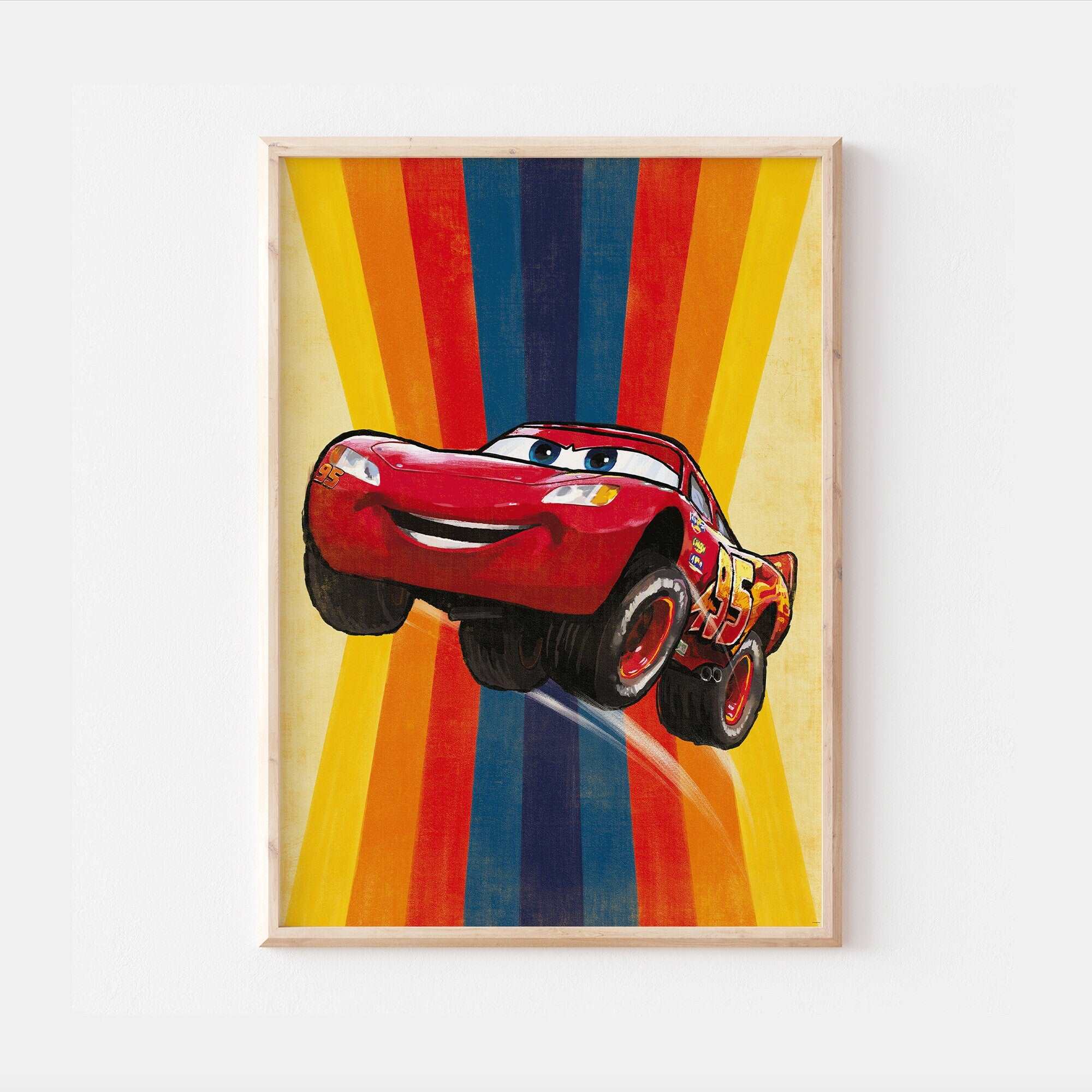 Lightning McQueen Disney Pixar Cars Print – Funky Print Factory
