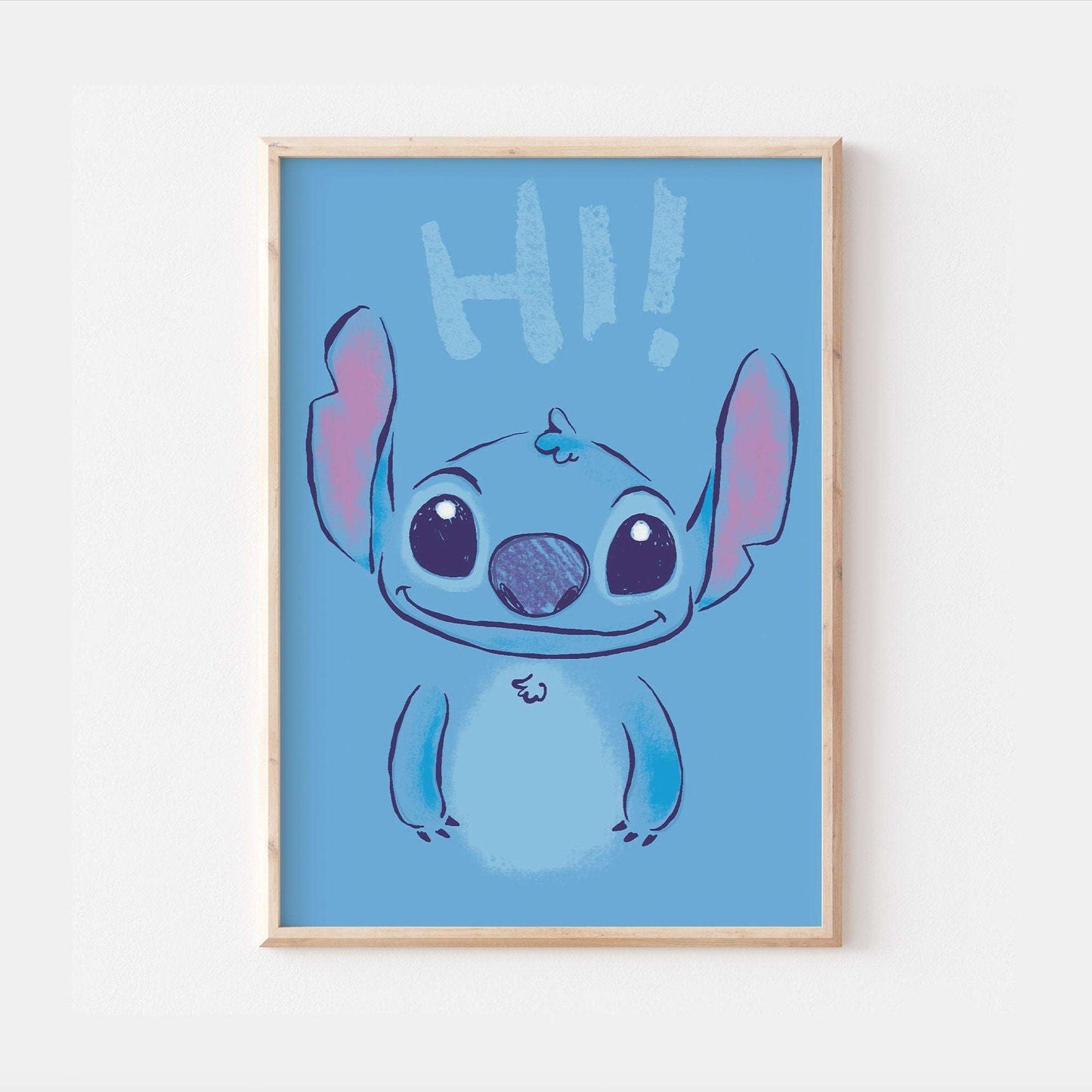 Lilo & Stitch | Ohana Bedroom Quote Print Kids Children Pixar Disney Babies Nursery Bedroom Art Wall Decor Hawaii Aliens Cute Newborn