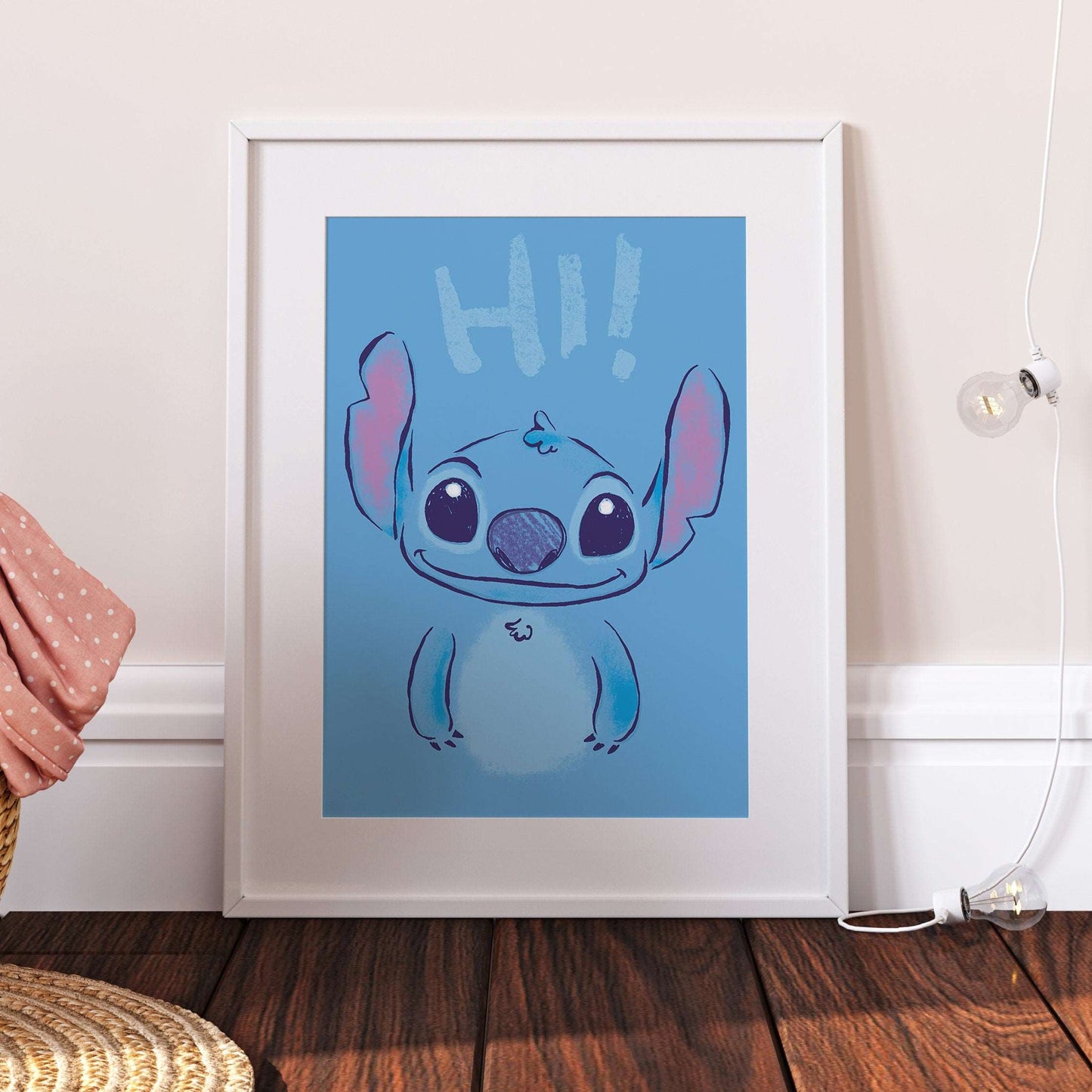 Lilo & Stitch | Ohana Bedroom Quote Print Kids Children Pixar Disney Babies Nursery Bedroom Art Wall Decor Hawaii Aliens Cute Newborn