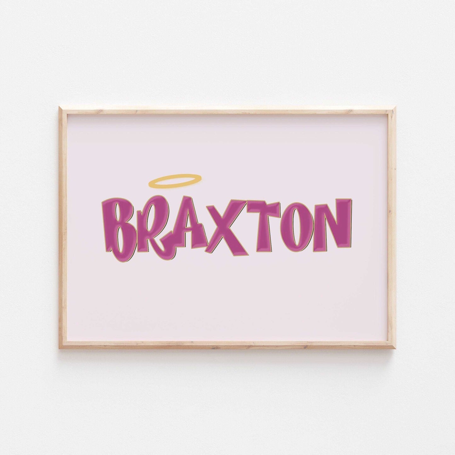 BRATZ Personalised Print | Cloe Jade Sasha Yasmin Name Art | Baby Kids Wall Decor Princess Dolls Movie Bedroom Nursery