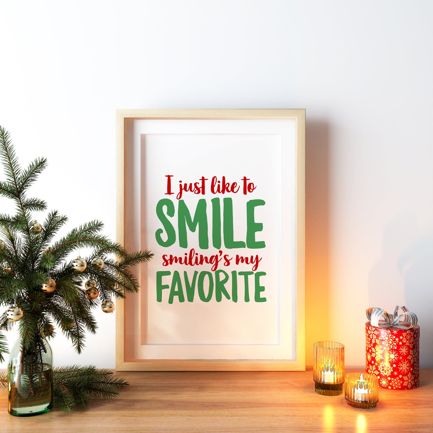 Buddy the Elf Christmas Quote Print