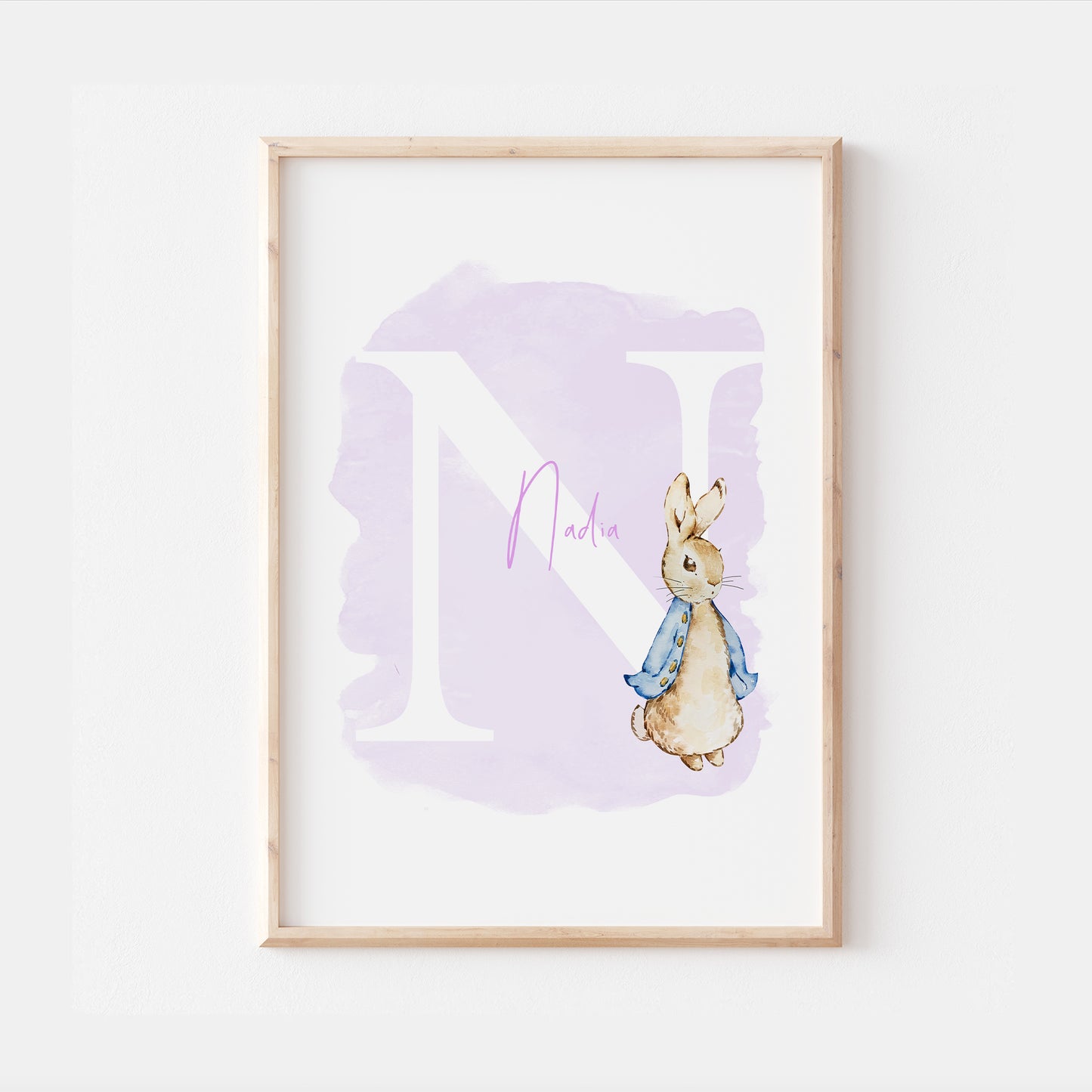 Personalised Peter Rabbit Beatrix Potter Wall Print