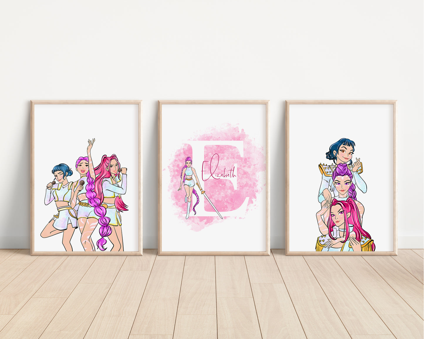 SET OF 3 K-Pop Demon Hunters Kids Prints
