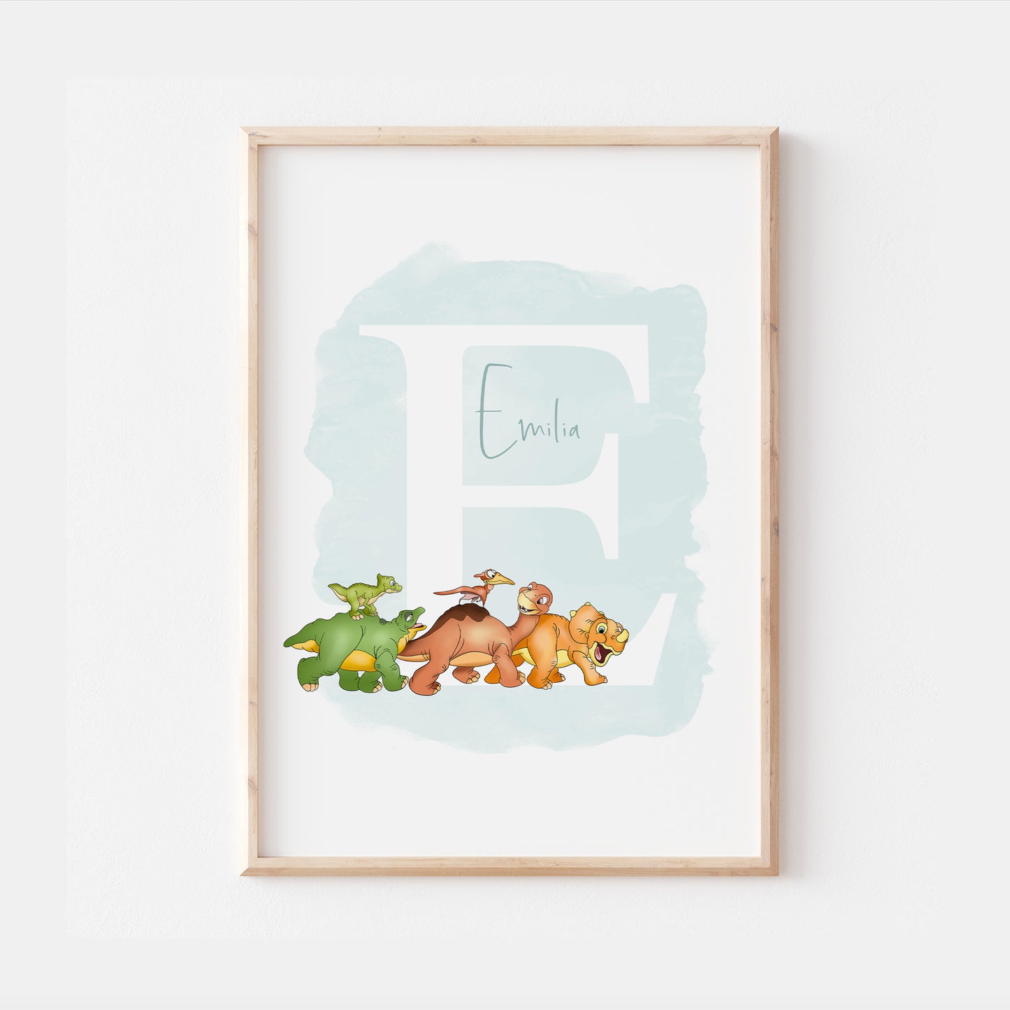 Personalised Land Before Time Dinosaur Print