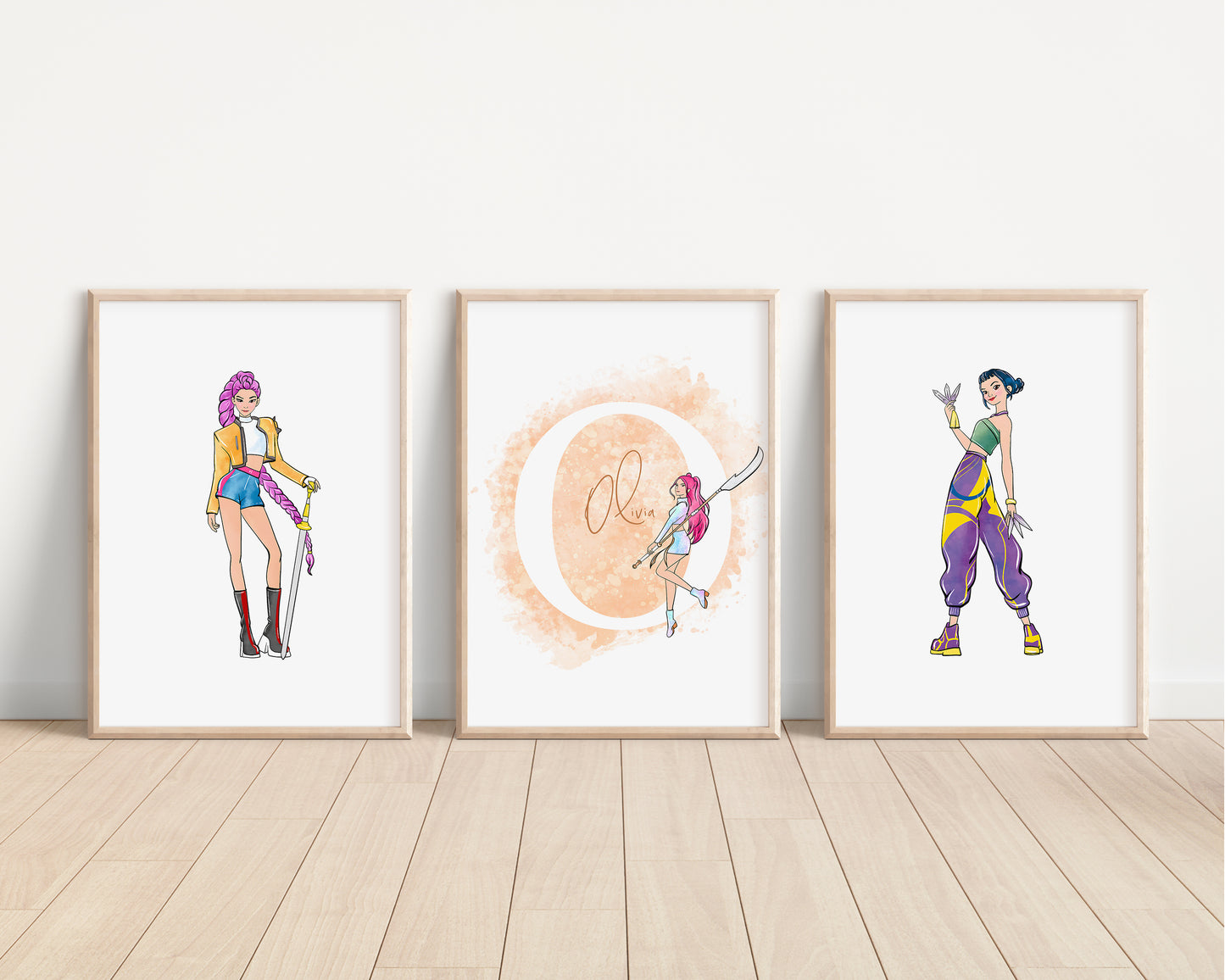SET OF 3 K-Pop Demon Hunters Kids Prints