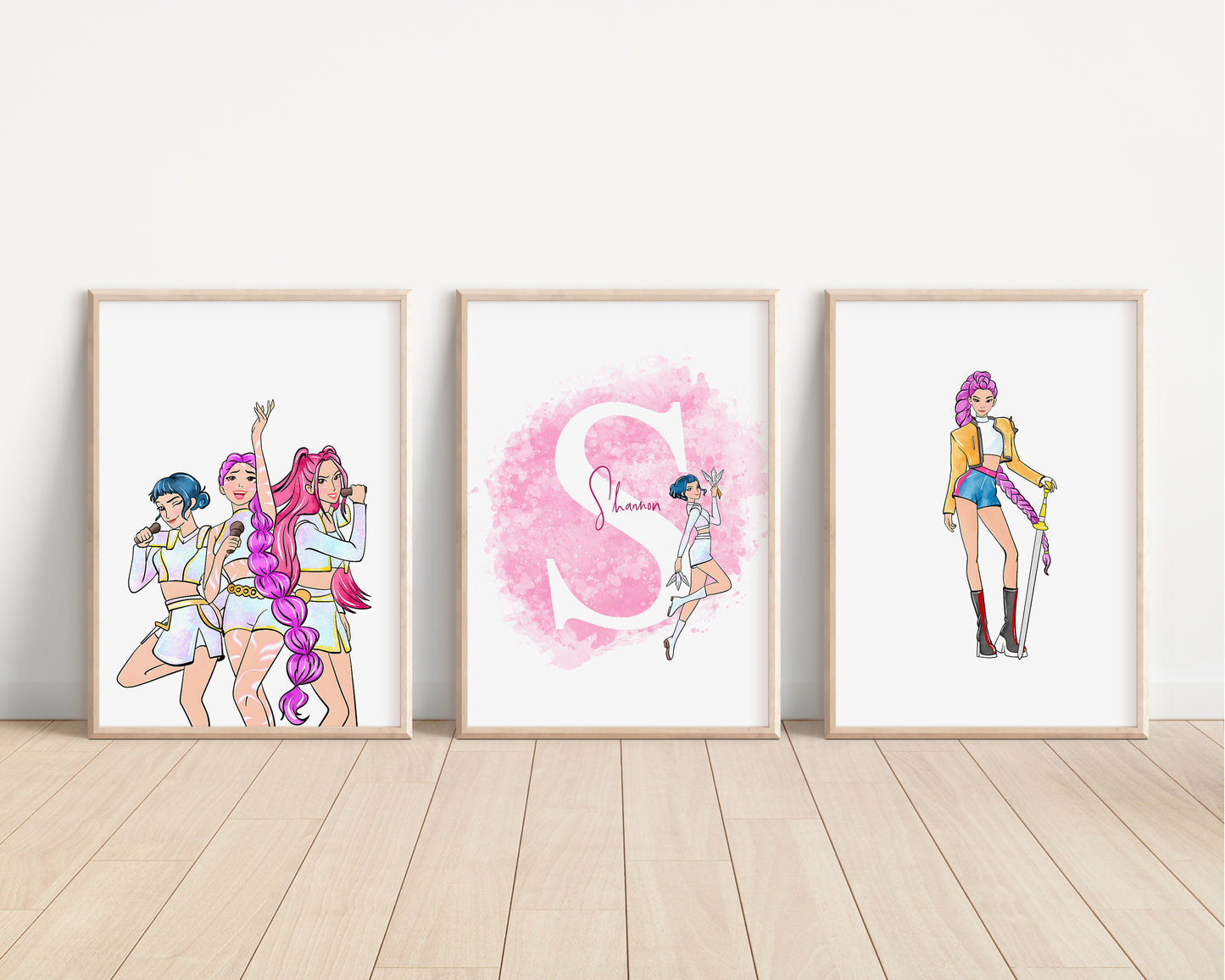 SET OF 3 K-Pop Demon Hunters Kids Prints