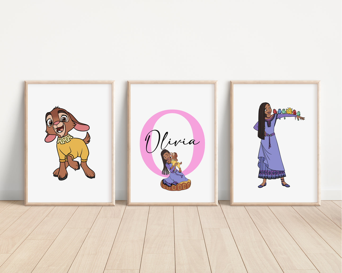 SET OF 3 WISH Disney Personalised Prints