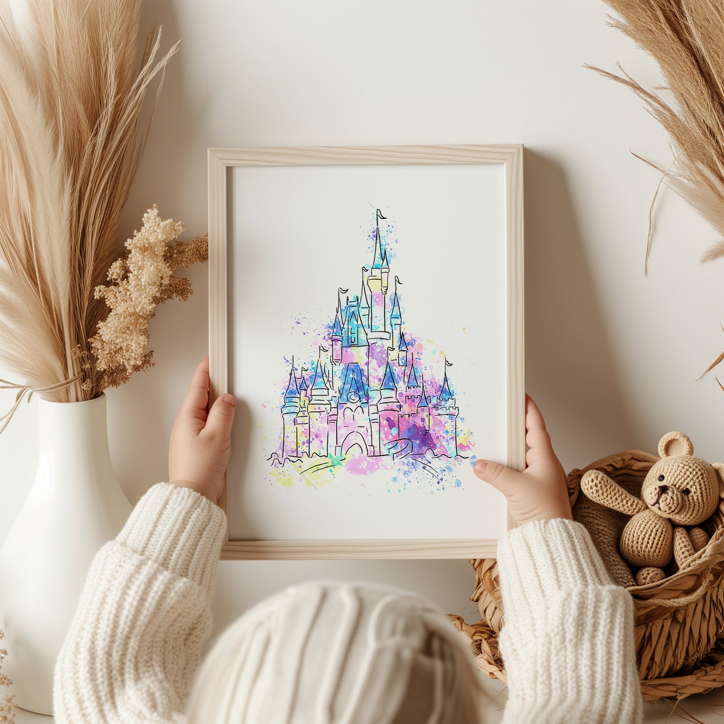 Watercolour Disneyland Castle Print