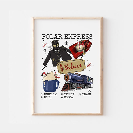 The Polar Express Starter Kit Christmas Print