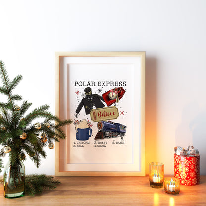 The Polar Express Starter Kit Christmas Print