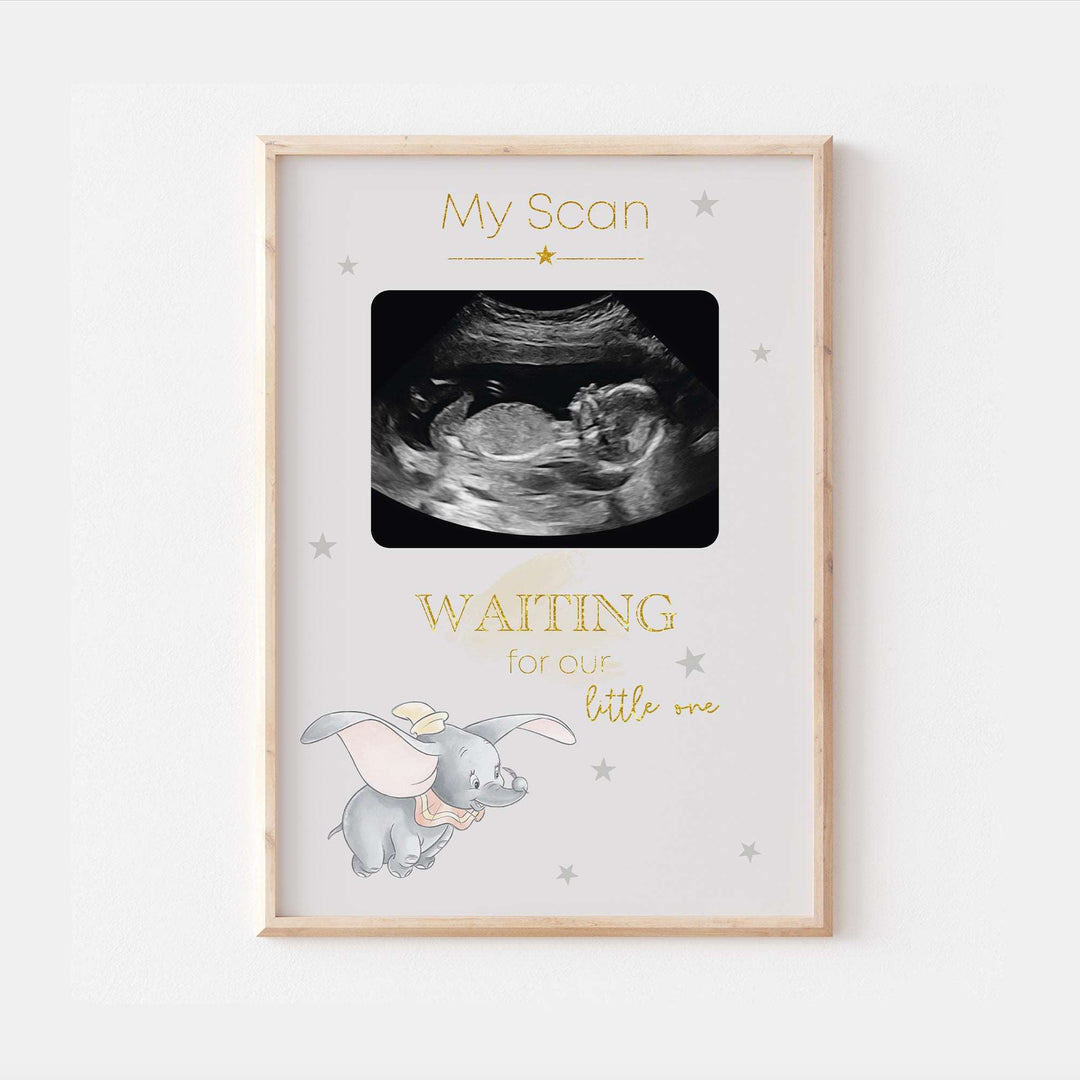 Dumbo Personalised Baby Scan Ultrasound Print