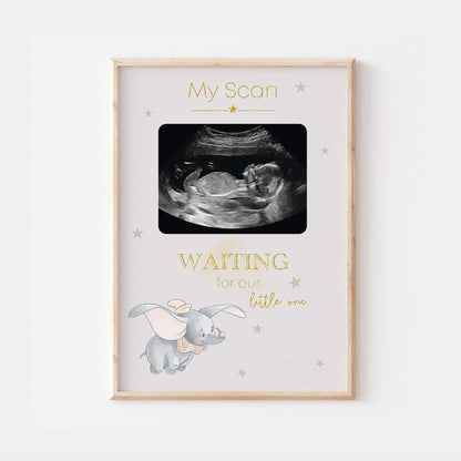 Dumbo Personalised Baby Scan Ultrasound Print
