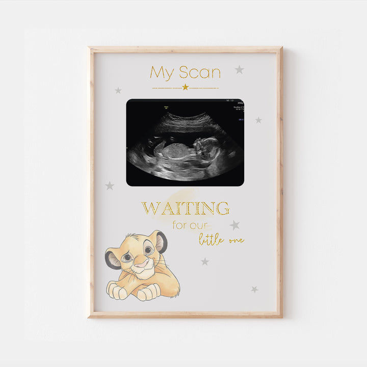 Simba Personalised Baby Scan Ultrasound Print