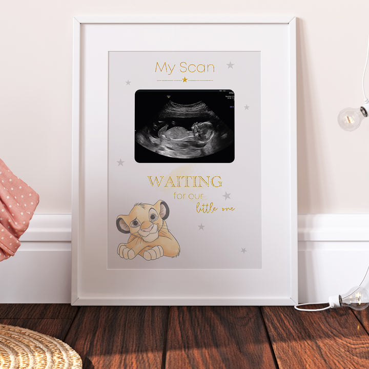 Simba Personalised Baby Scan Ultrasound Print