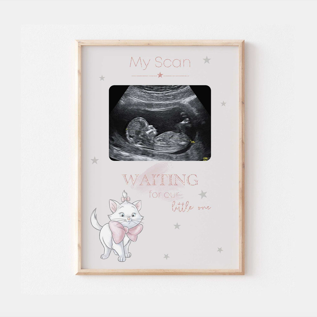 Marie Aristocats Personalised Baby Scan Ultrasound Print