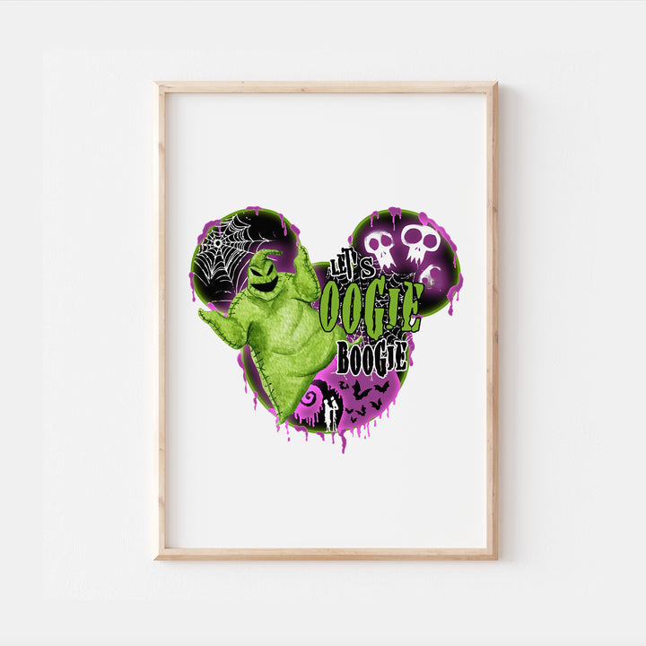 The Nightmare Before Christmas Oogie Boogie Print