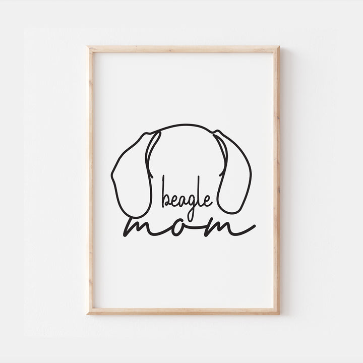 Beagle Dog Mom Print