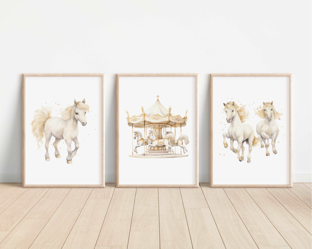 Carousel Horses Bedroom Prints