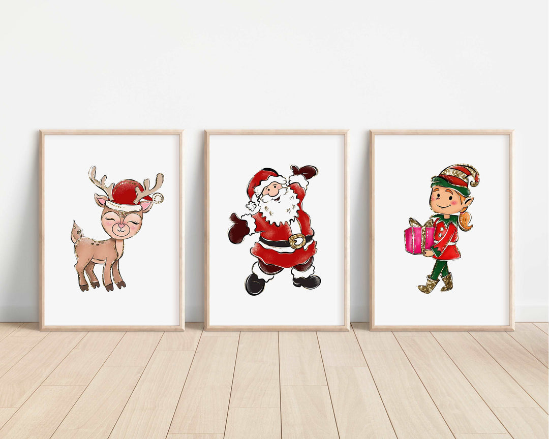 Cute Christmas Santa Festive Kids Prints