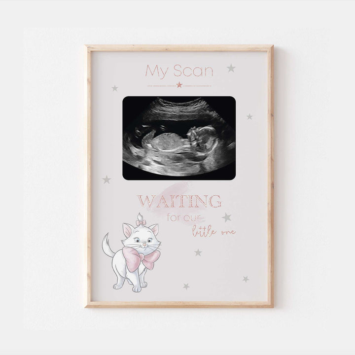 Marie Aristocats Personalised Baby Scan Ultrasound Print