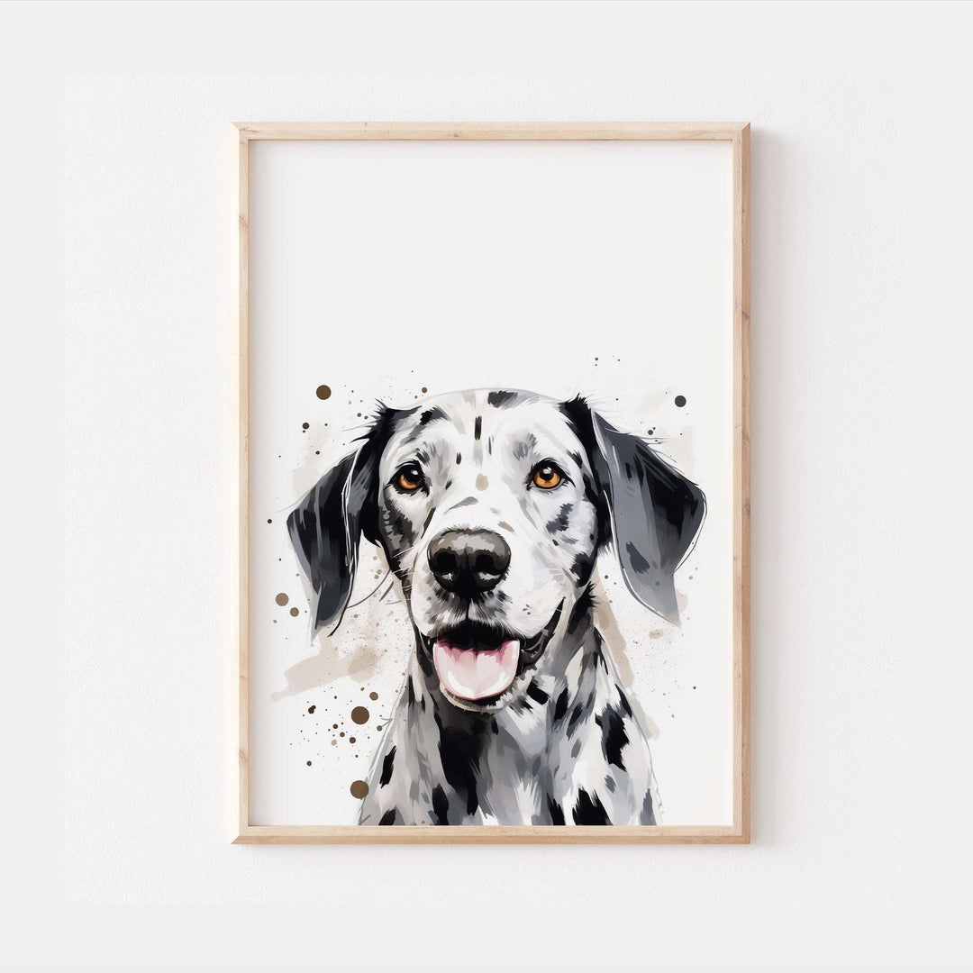 Dalmatian Dog Watercolour Art Print