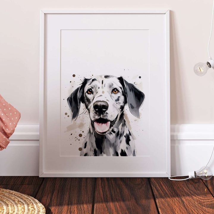 Dalmatian Dog Watercolour Art Print