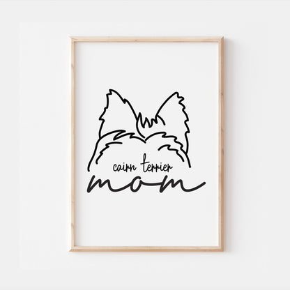 Cairn Terrier Dog Mom Print