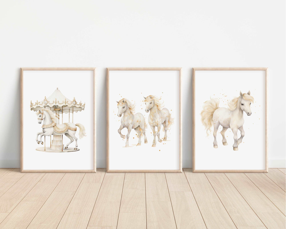 Carousel Horses Bedroom Prints