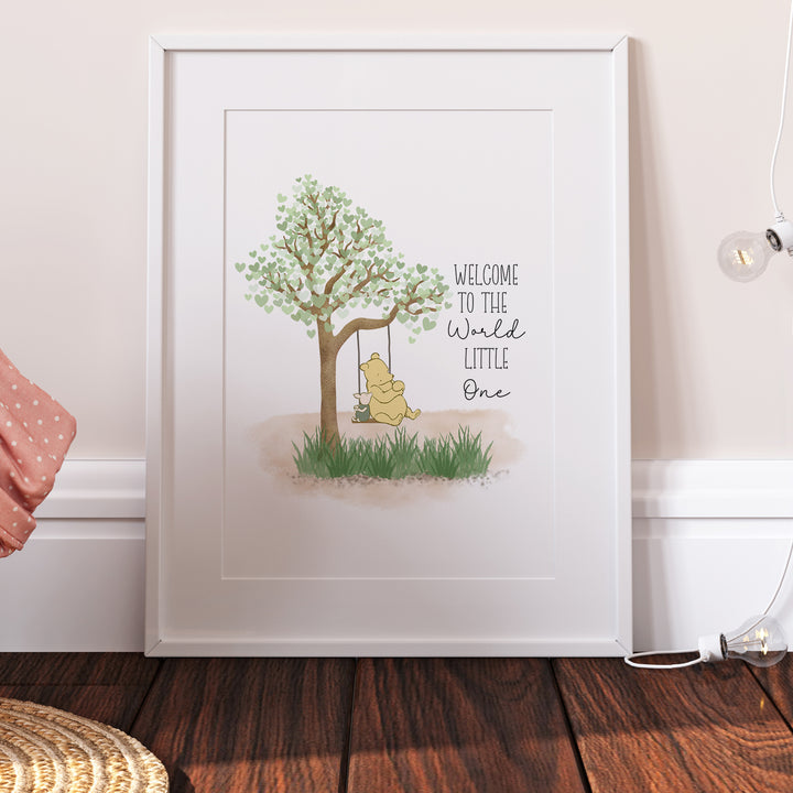 Winnie & Piglet Welcome to the World Newborn Print