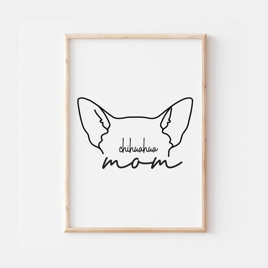 Chihuahua Dog Mom Print