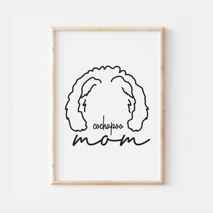 Cockapoo Dog Mom Print