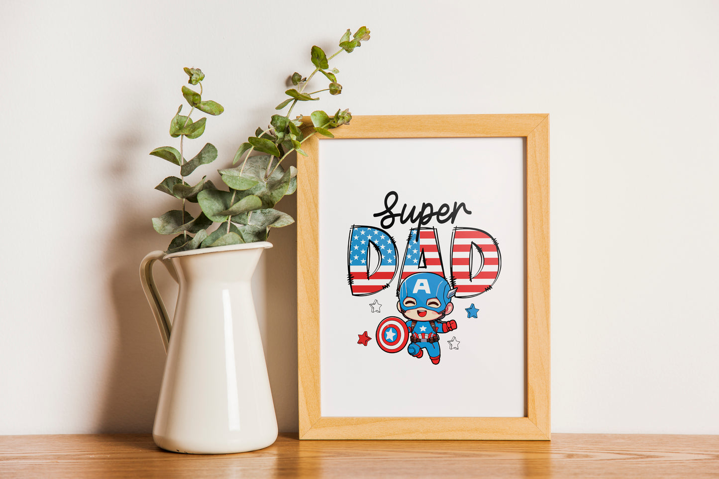 Superdad Avengers Fathers Day Print