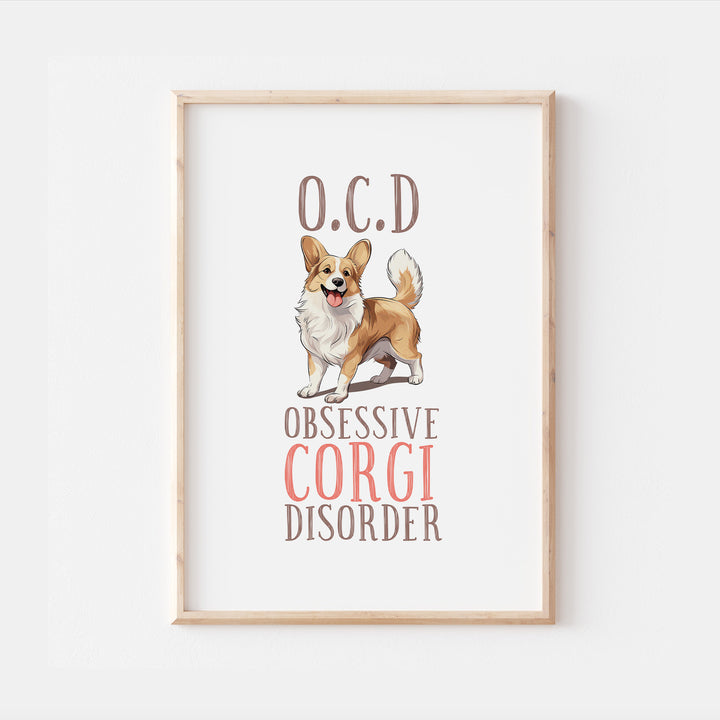 Welsh Corgi Dog Quote Print