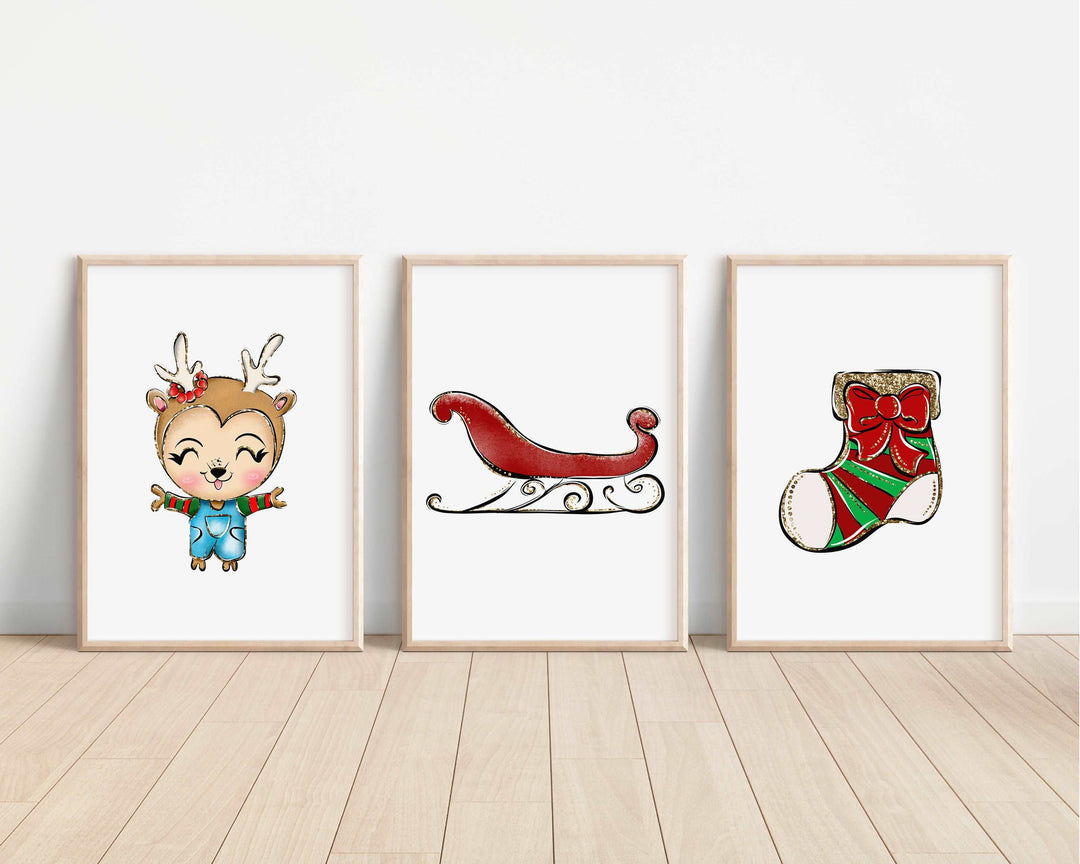 Cute Christmas Santa Festive Kids Prints