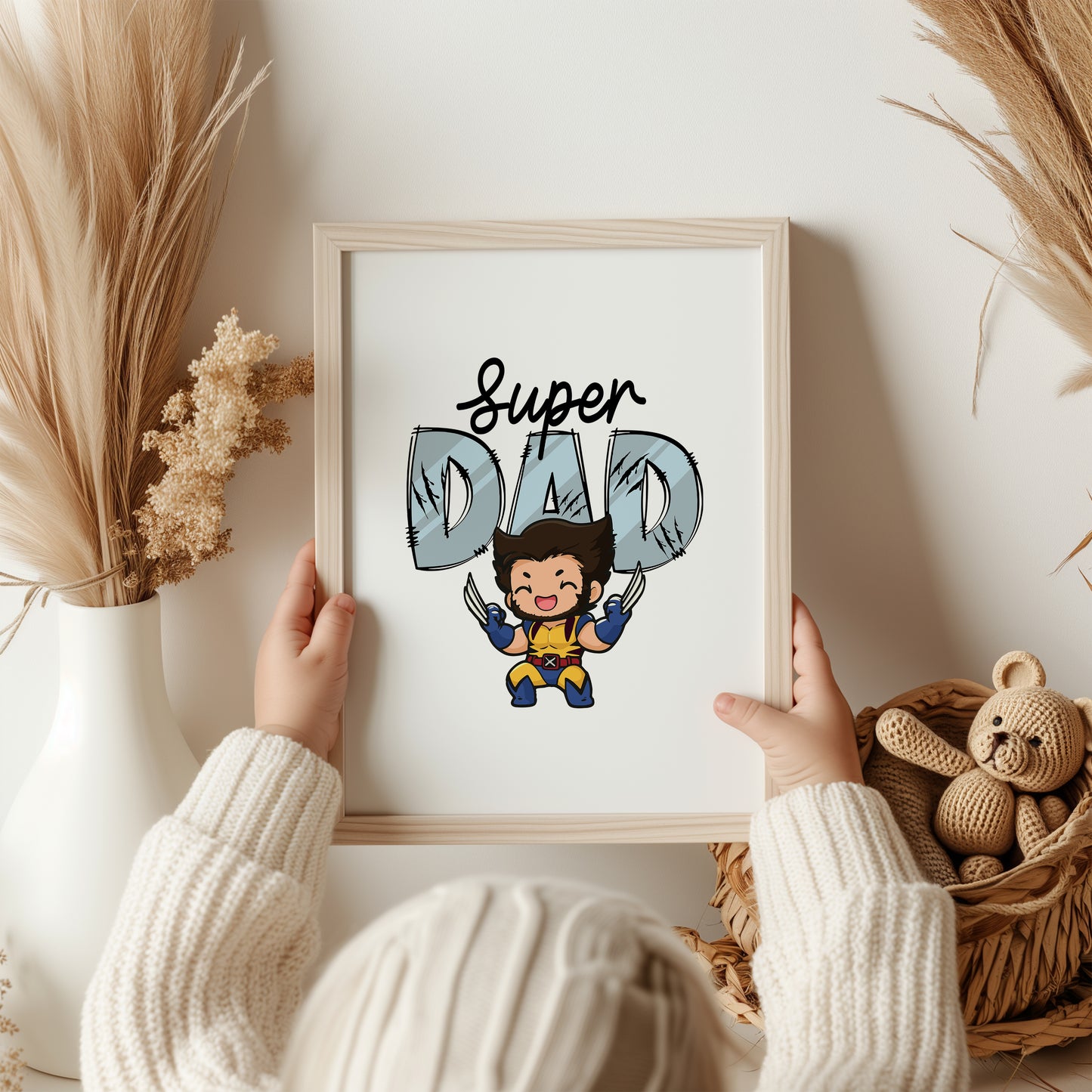 Superdad Avengers Fathers Day Print