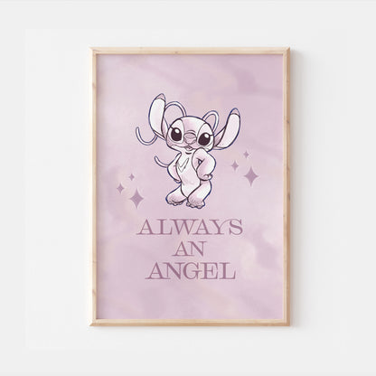Lilo & Stitch Angel Print