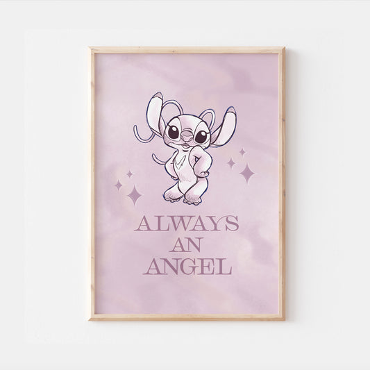 Lilo & Stitch Angel Print